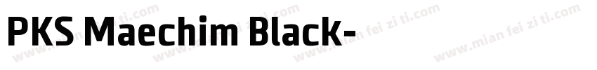 PKS Maechim Black字体转换